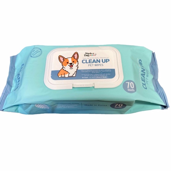 Alpha Dog Series - Natural Clean Up Grooming Wipes for Dogs - 70ct. (Pack of 3) - Picture 1 of 8
